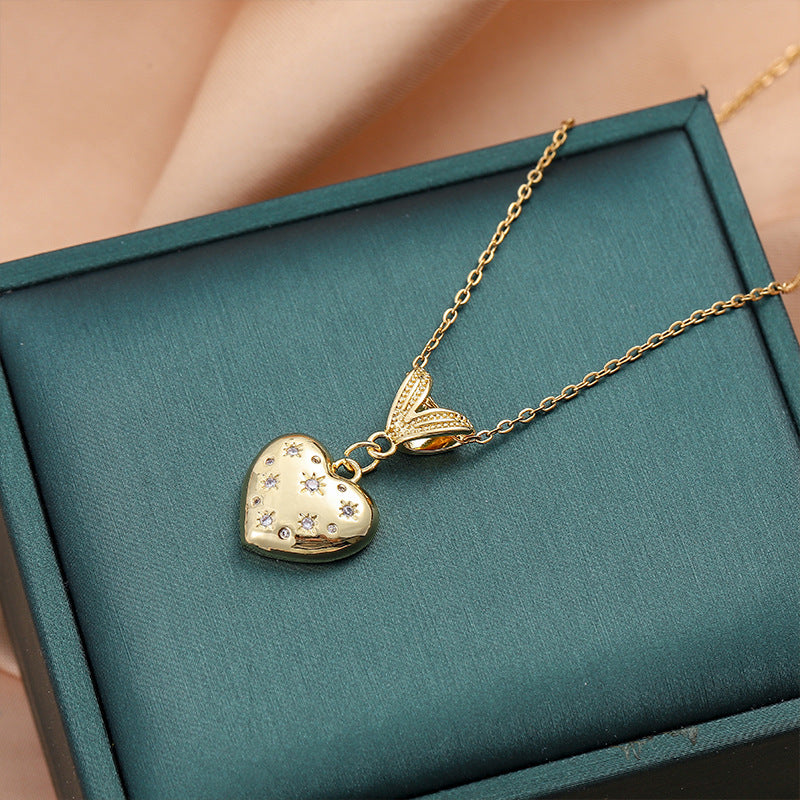 ❤️ Luxury Zircon Heart Pendant Necklace